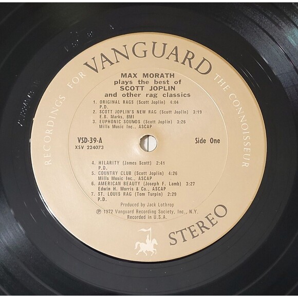 Max Morath 2LP - Chance - The Best Of Scott Joplin - Vanguard VG+/EX Ragtime '72 - Picture 3 of 4